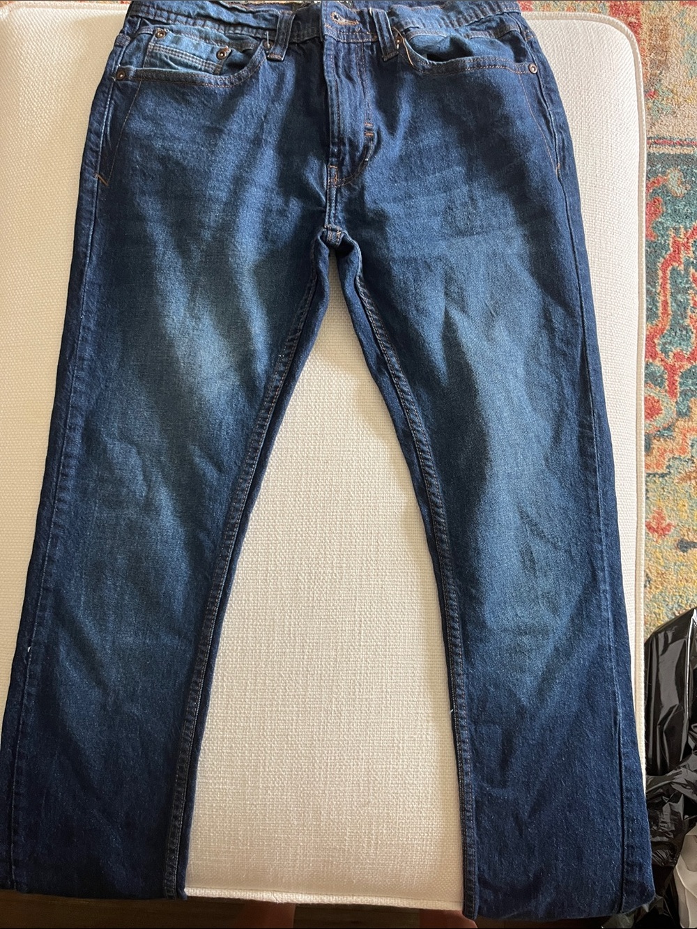 Free Planet Men's Dark Blue Bootcut Jeans